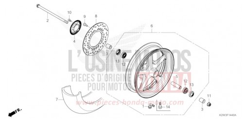 ROUE AVANT ST125AS de 2025